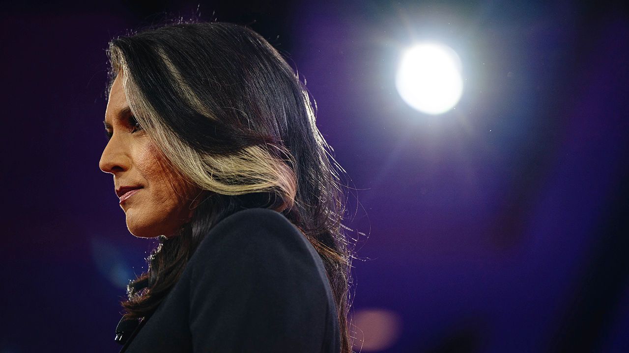 Tulsi Gabbard during the Conservative Political Action Conference in National Harbor, Maryland.