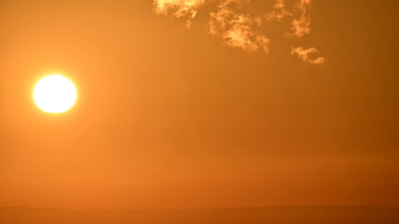 The English Channel as the sun rises above, seen from the port of Dover