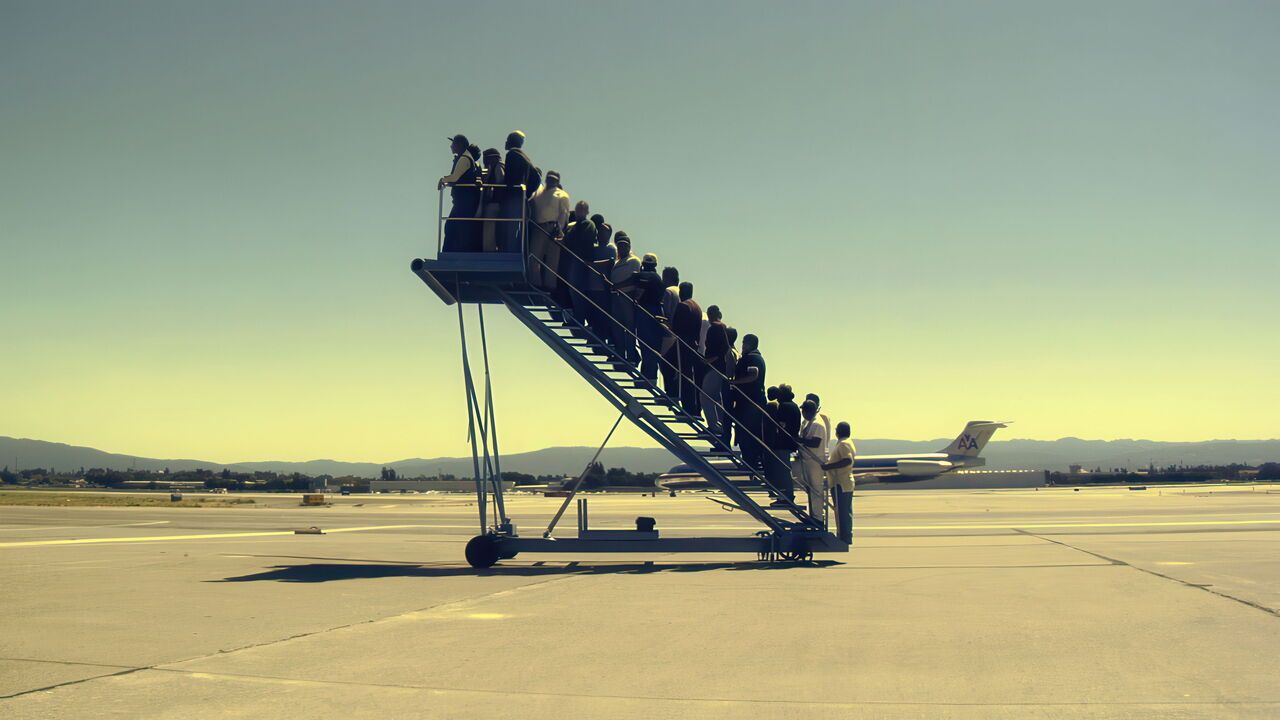 "Centro di Permanenzo Temporanea", 2007 by Adrian Paci 